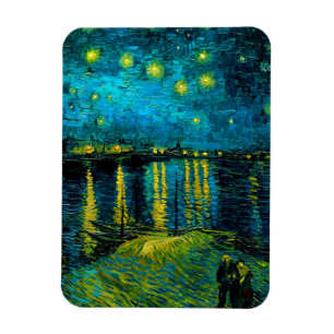 Imán Noche Van Gogh Starry sobre el Ródano