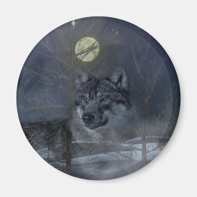 Imán Noche Wolf Spirit Moon (Frente)