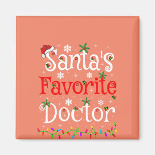 Imán Nochebuena divertida iluminando a Médica favorita 