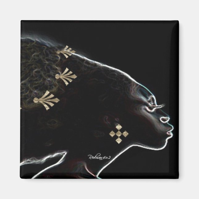 Imán Noches Africanas En Oro (Frente)