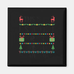 Imán Noches graciosas muy Navidades feas sudorosas muje