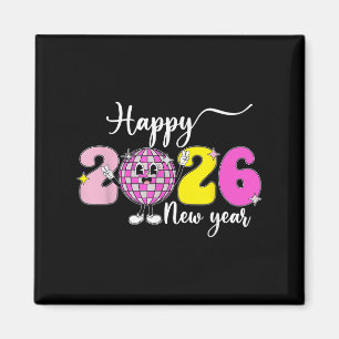 Imán Nochevieja Hola 2026 Feliz Año Nuevo 2026 Disco