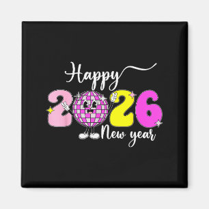 Imán Nochevieja Hola 2026 Feliz Año Nuevo 2026 Disco