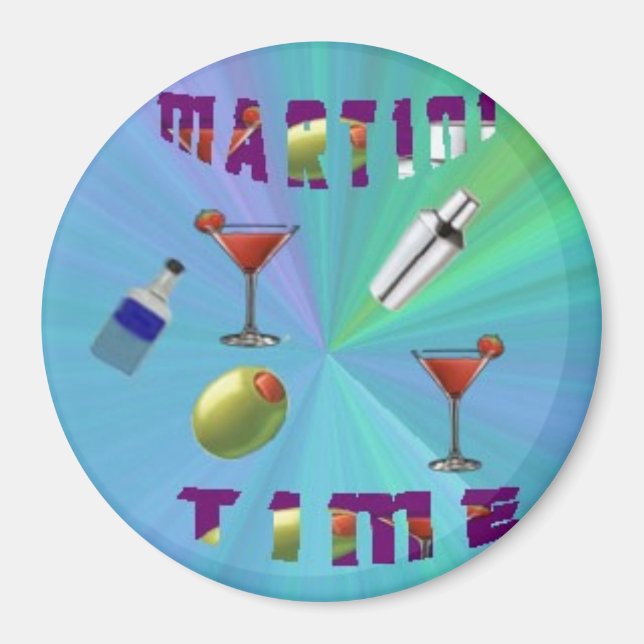 imán nocturno martini/montaña rusa (Frente)
