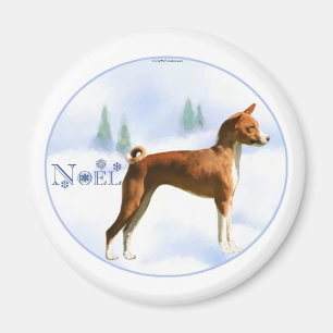 Imán Noel Basenji Magnet