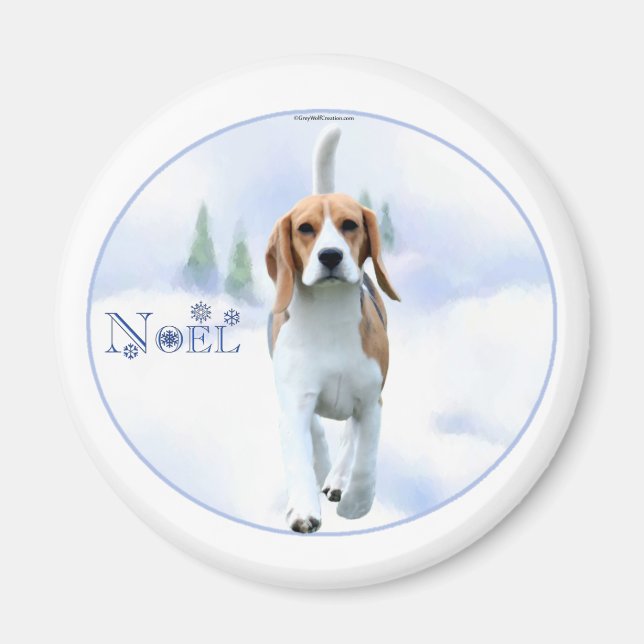 Imán Noel Beagle Magnet (Frente)