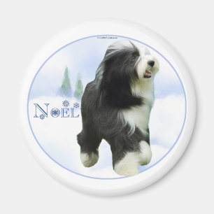 Imán Noel Bearded Collie
