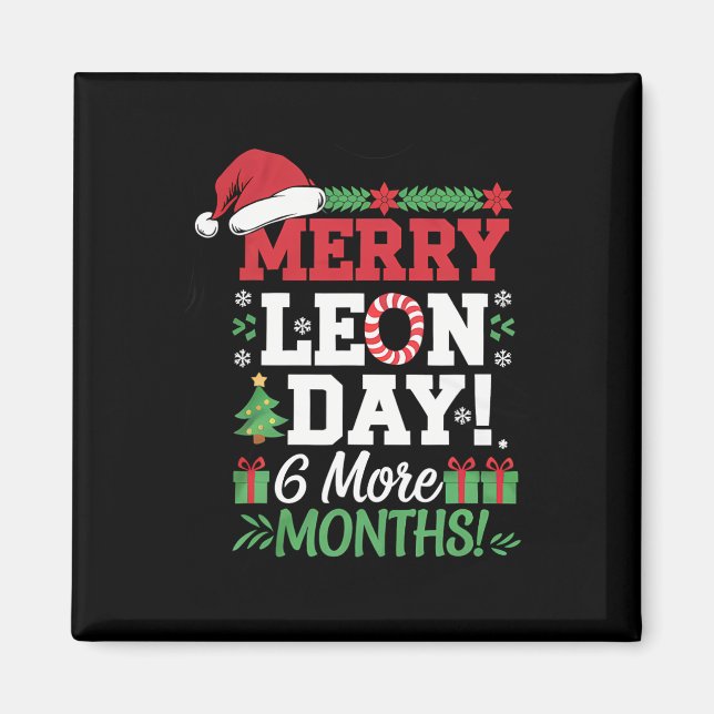 Imán Noel Ckwards Funny Navidades contaron el Día del L (Frente)