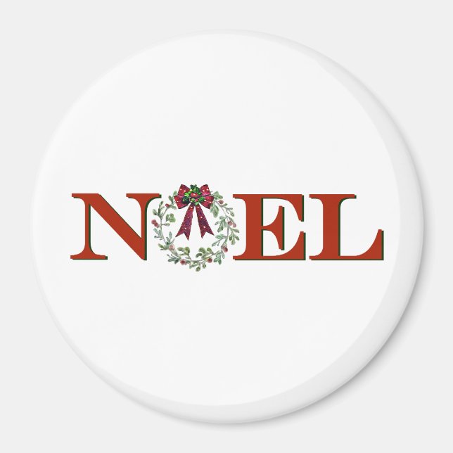 Imán Noel con corona (Frente)