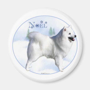 Imán Noel de perro esquimal estadounidense - Magnet