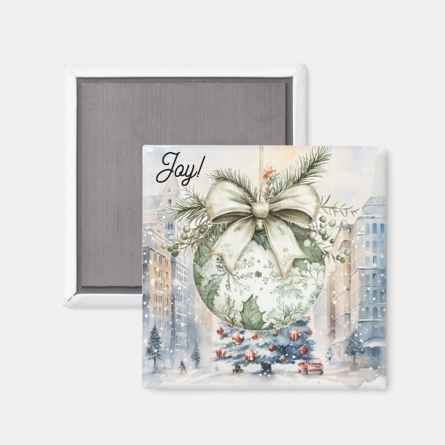 Imán Noel in the City (Anverso/Reverso)