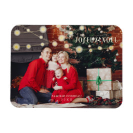Imán Noël moderno elegante familia de fotos de Moda