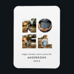 Imán Noel Navidades negrita moderno 4 foto simple Holid<br><div class="desc">Colorida y divertida tipografía de Navidades Noel 4 diseño fotográfico de vacaciones. Colores rojos,  verdes,  azul marino,  negros y rosas.</div>