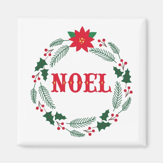 Imán Noel Wreath (Frente)