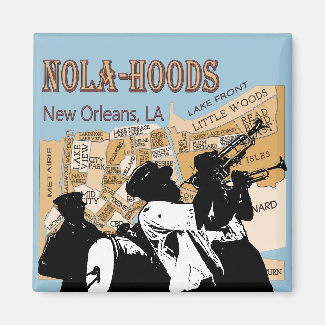 Imán Nola Hoods Brass Band (Frente)