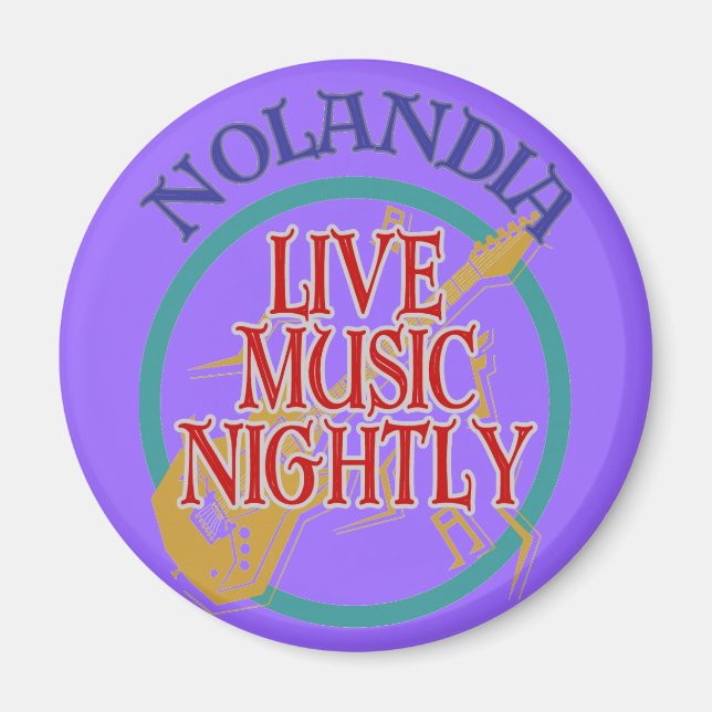 Imán Nolandia Live Music (Frente)