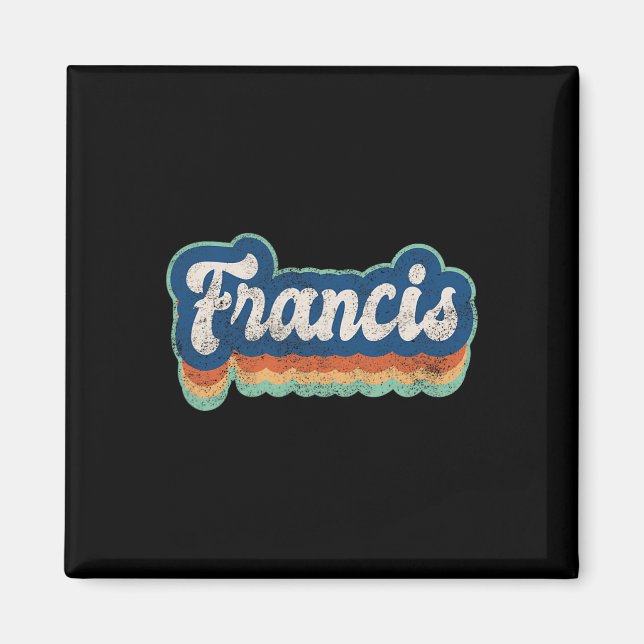 Imán Nombre Boy Vintage Style 70s 80s Personalizado (Frente)