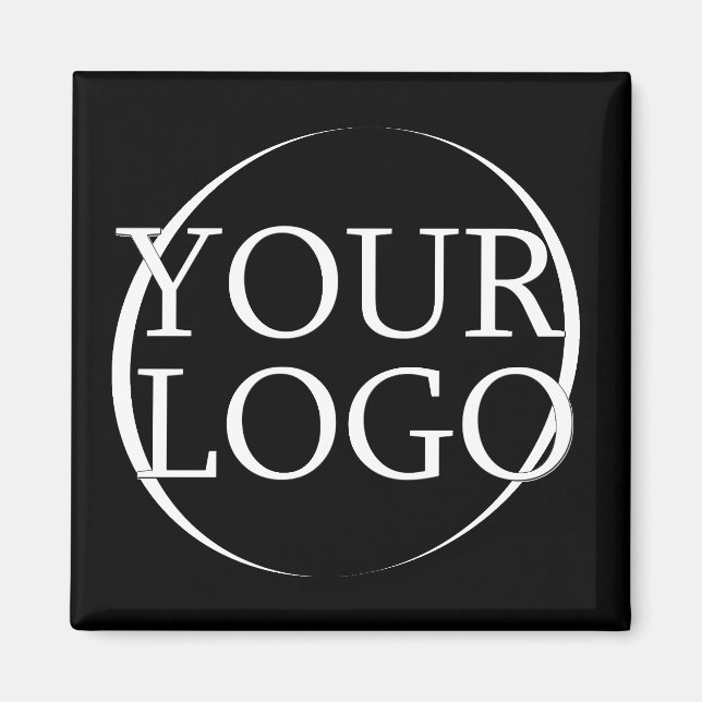 Imán Nombre comercial Crear su propio texto de empresa (Frente)