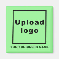 Nombre comercial y logotipo de luz verde cuadrado