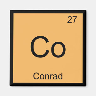 Imán Nombre Conrad Elemento Químico Tabla Periódica