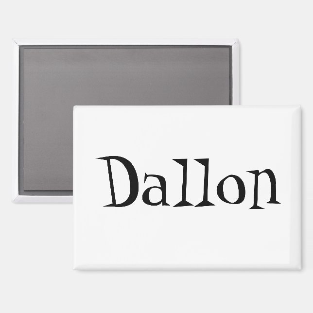 Imán Nombre Dallon (Anverso/Reverso)