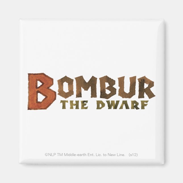 Imán Nombre de Bombur (Frente)