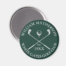 Nombre de Club de Golf Clásico Personalizado Verde