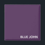 Imán Nombre de color azul violeta de John<br><div class="desc">Nombre de color azul violeta de John</div>
