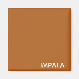 Imán Nombre de color marrón de Impala