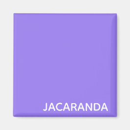 Imán Nombre de color púrpura de Jacaranda