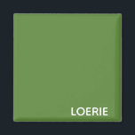 Imán Nombre de color verde de Loerie<br><div class="desc">Nombre de color verde de Loerie</div>