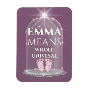 Imán Nombre de Emma Significa Chica de Recién nacido