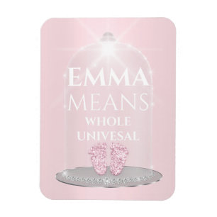 Imán Nombre de Emma Significa Chica de Recién nacido
