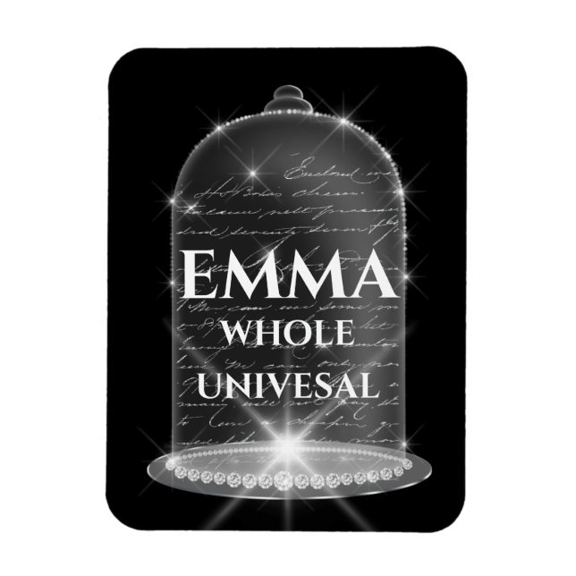 Imán Nombre de Emma Significa Graduado de Cumpleaños Br (Vertical)