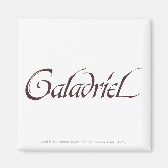 Imán Nombre de galadriel sólido (Frente)