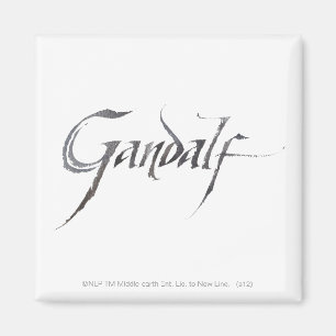 Imán Nombre de Gandalf texturizado