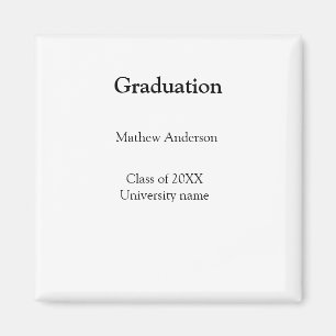 Imán nombre de graduación clase de 20XX nombre de unive