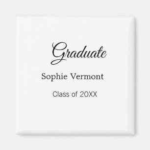 Imán nombre de graduado clase de 20XX felicitaciones si