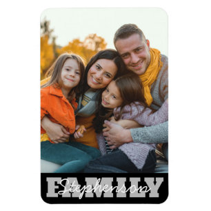 Imán Nombre de la foto familiar
