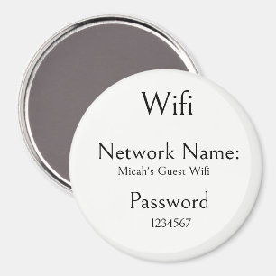 Imán Nombre de la red Wifi, contraseña de Internet, div