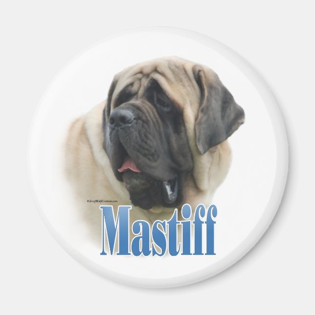 Imán Nombre de Mastiff de Fawn - Magnet (Frente)