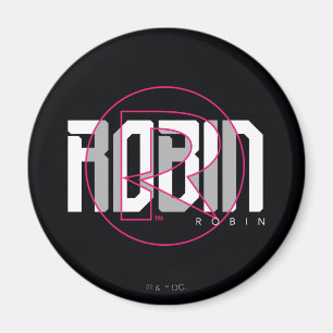 Imán Nombre de Robin Hi-Tech Gráfico