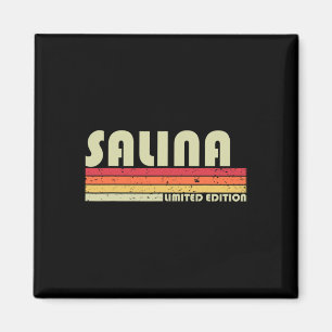 Imán Nombre de Salina Retro Personalizado Vintage Bir d