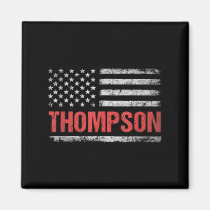 Imán Nombre de Thompson Bandera Americana - Apellido de