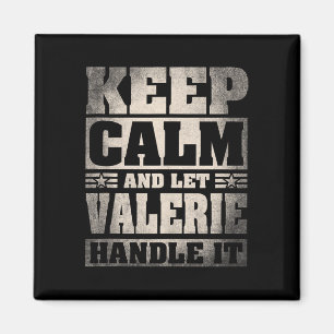Imán Nombre de Valerie Nombre de Valerie Personalizado