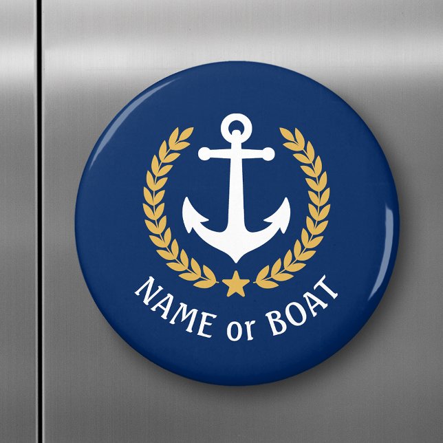 Imán Nombre del barco Anchor Estilo Oro Estrella de la  (Subido por el creador)