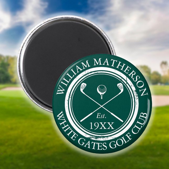 Imán Nombre del club de golf personalizado Green (Subido por el creador)