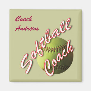 Imán Nombre del coche del softball