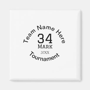 Imán nombre del equipo aquí agregar nombre texto del añ