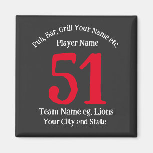 Imán Nombre del Grill del Bar Pub Número 2042 Parrillad